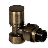 1/2" Köşe Radyatör Vanası Bakır Eskitme ( Metal Volanlı )