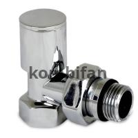 1/2" Köşe Radyatör Vanası Krom ( Metal Volanlı )