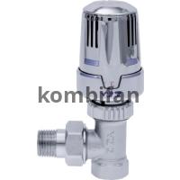 E.C.A 1/2" TRV Krom Köşe Termostatik Radyatör Vanası
