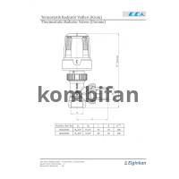 E.C.A 1/2" TRV Krom Köşe Termostatik Radyatör Vanası